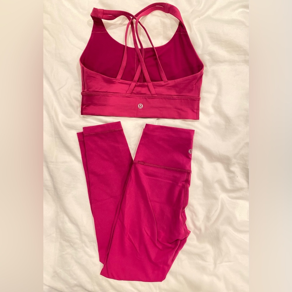 Lululemon Set! Matching hot pink lululemon set.